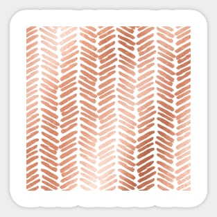 Rose gold chevron Sticker